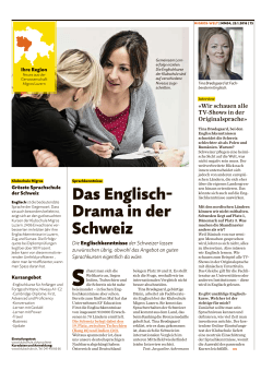 Das Englisch- Drama in der Schweiz - Migros