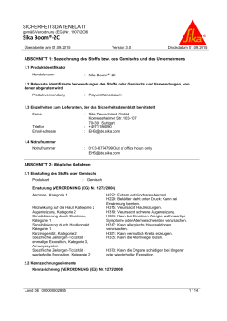 Sika Boom®-2C - Sika Deutschland GmbH