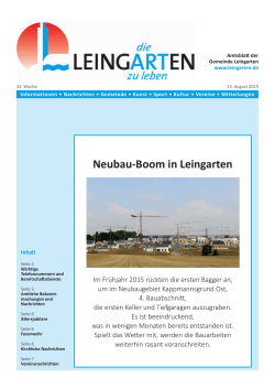 Neubau-Boom in Leingarten