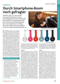 Durch Smartphone-Boom noch gefragter