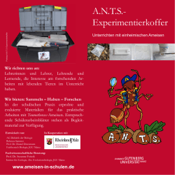 ANTS- Experimentierkoffer