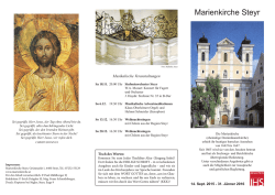 Flyer der Marienkirche September 2015 - Jänner