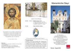 Flyer der Marienkirche Februar - August 2016