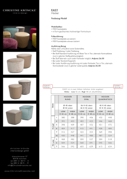 Easy Hocker - Christine Kr&ouml;ncke
