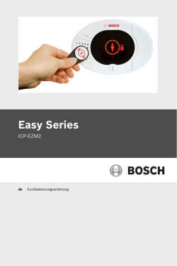 Easy Series - Bosch Security Systems