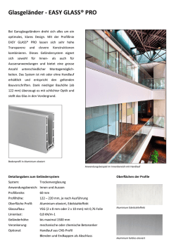 Glasgel&auml;nder - EASY GLASS&reg; PRO