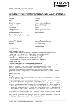 intercountry lectureship information of us professors