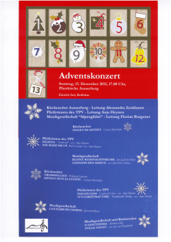 Einladung und Programm