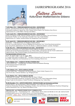 jahresprogramm 2016