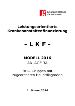 hdg-gruppen mit zugeordneten hauptdiagnosen 2016