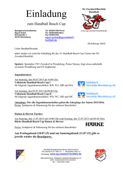 Einladung - SG Zweidorf