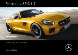 Preisliste Mercedes-AMG GT - Mercedes-Benz