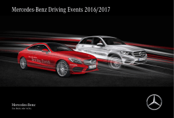 Mercedes-Benz Driving Events 2016/2017