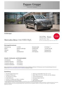 Mercedes-Benz 116 VITO TS/L 33.570,