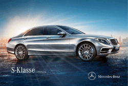 S-Klasse Limousine - Mercedes-Benz