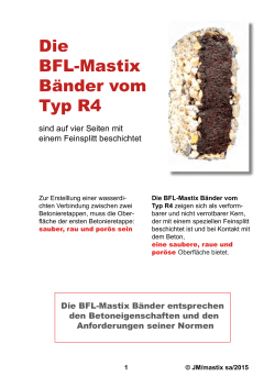 Die BFL-Mastix Bänder vom Typ R4