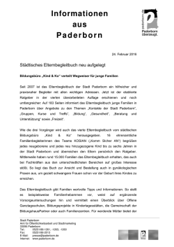 Städtisches Elternbegleitbuch neu aufgelegt