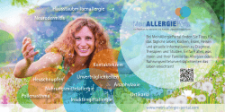 Heuschnupfen Anaphylaxie Unvertr&auml;glichkeiten Neurodermitis