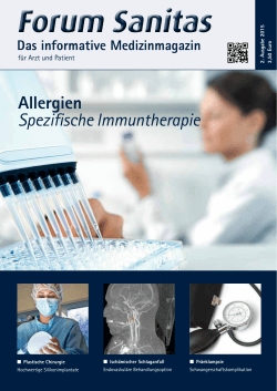 Allergien Spezifische Immuntherapie