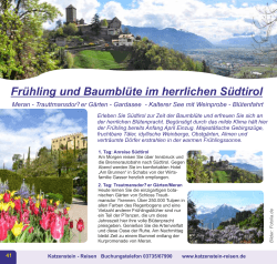 Frühling und Baumblüte im herrlichen Südtirol
