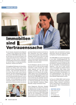 Immobilien sind Vertrauenssache