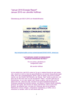 06.01.2016 January 2016 Energy Report – von