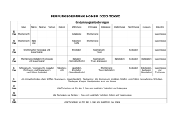 PRÜFUNGSORDNUNG HOMBU DOJO TOKYO