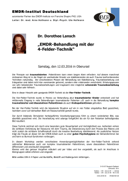 Dr. Dorothee Lansch „EMDR-Behandlung mit der 4-Felder