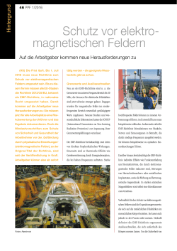 Schutz vor elektro- magnetischen Feldern - PPF
