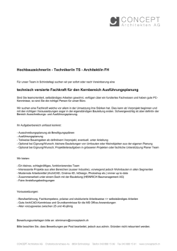 Hochbauzeichner/in - Techniker/in TS