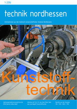 Informationen aus den technisch-wissenschaftlichen Vereinen