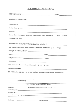 Hundesteuer