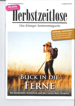 Von Schlitzohren für Langohren, Artikel in Herbstzeitlose September