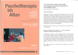 Forum für mlt Psychotherapie,