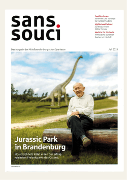 Das Magazin der Mittelbrandenburgischen Sparkasse Juli 2015