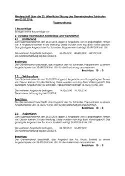 GR-Sitzung - Solnhofen