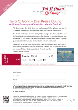 Drei Kreise Übung - Institut Integrales Tai Ji Quan & Qi Gong