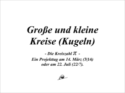 Gro&szlig;e und kleine Kreise (Kugeln)