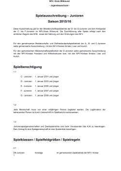 NFV– Kreise - NFV Kreis Wittmund