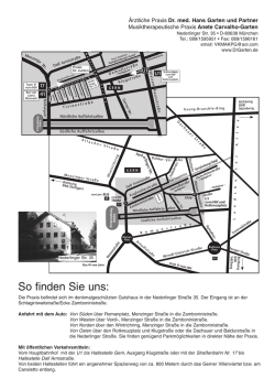So finden Sie uns - Praxis Dr. Garten und Kollegen