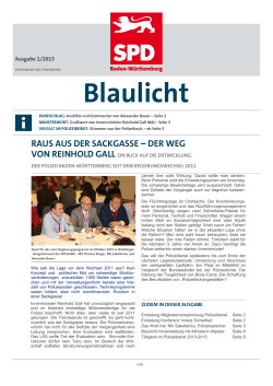 Blaulicht 2015 - im PDF-Format - Polizeibeirat der SPD Baden