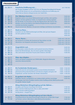 PROGRAMM - Markt der Engel