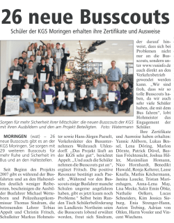 Hallo Northeim: 26 neue Bus Scouts
