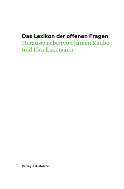 Inhaltsverzeichnis