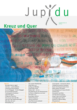 Kreuz und Quer - Stiftung Jupident