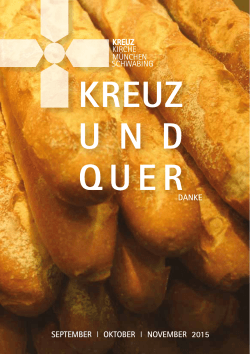 KREUZ U N D QUER - Kreuzkirche München