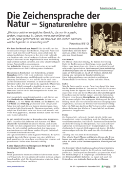 Die Zeichensprache der Natur