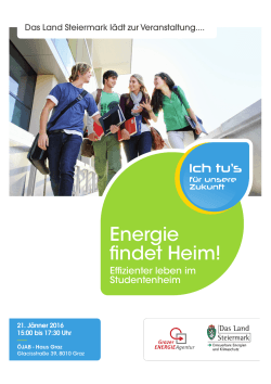 Energie findet Heim! - Grazer Energieagentur