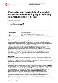 Sicherheit in der Medikamentenversorgung