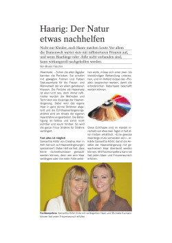 Haarig: Der Natur etwas nachhelfen - Design-am